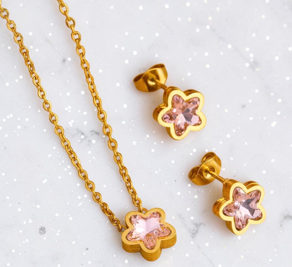 ✨ The Celeste Gold Star Jewellery Set  ✨