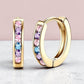 Gold Plated “Confetti” huggie earrings