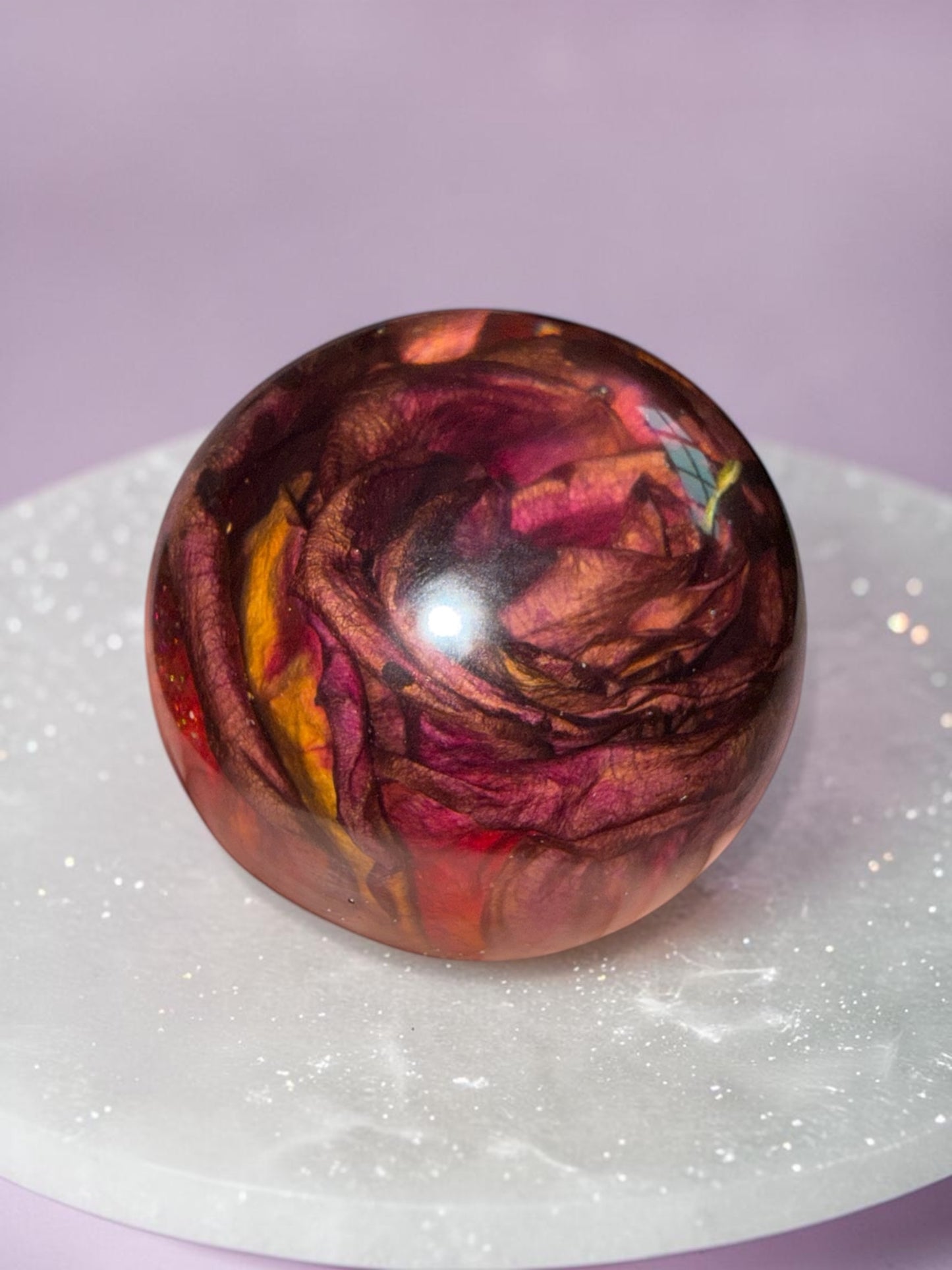Bespoke Flower Preservation - Paperweight