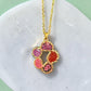 Handmade Resin Necklace with Real Dried Flowers