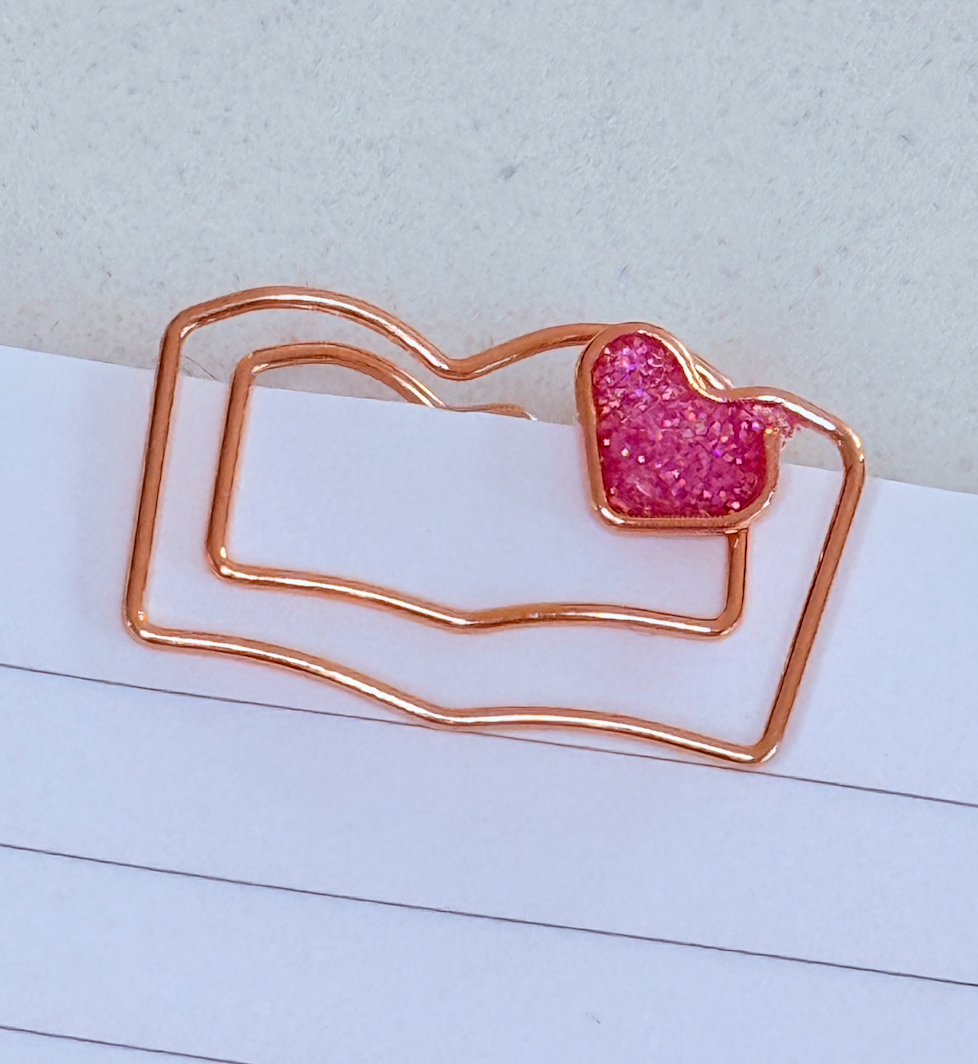 Page Huggie - Heart Bookmark