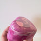 Handmade Blush Resin Heart Trinket Pot