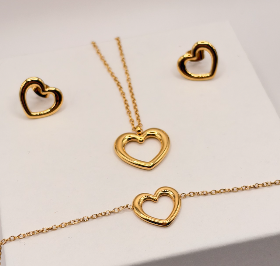 Real flower bridal jewellery set: necklace, earrings and bracelet – view 4