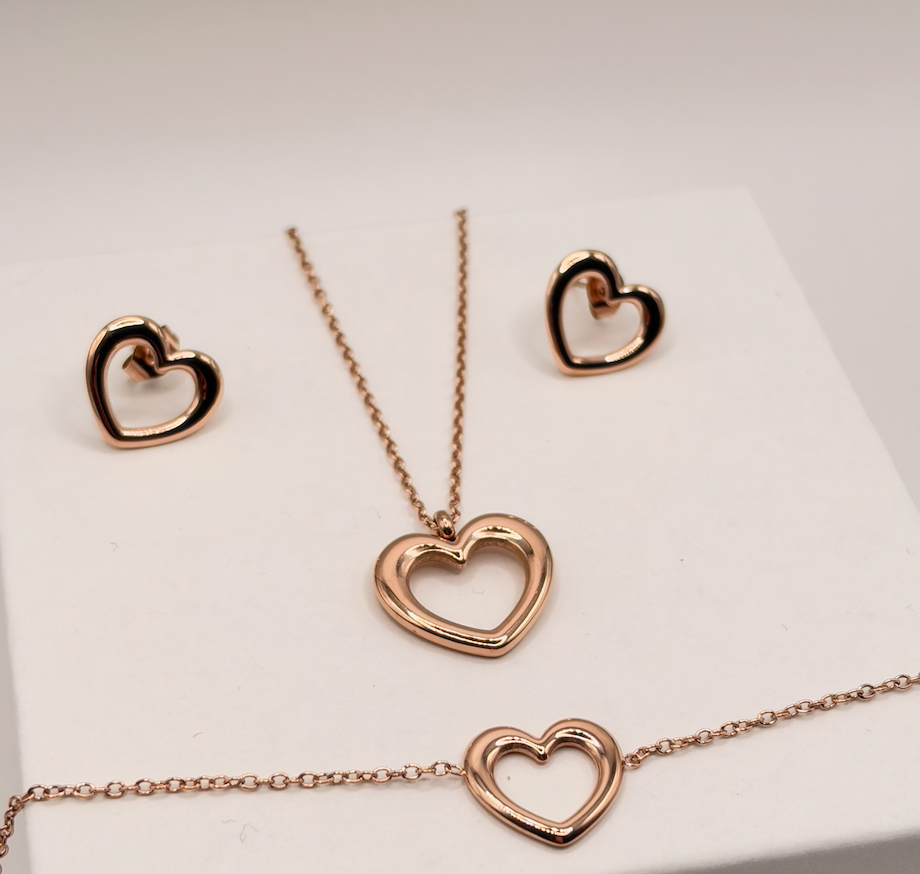Real flower bridal jewellery set: necklace, earrings and bracelet – view 3