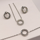 Real flower bridal jewellery set: necklace, earrings and bracelet – view 2